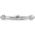 thumbnail image 3 of Sterling Silver Rhodium-Plated Knot Eternity Ringsize 6 - Jbsp, 3 of 5