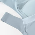 thumbnail image 6 of Wireless Bras for Women - Zen Chic Seamless Padded Push Up Bra, Smoothing Back Fat Full Coverage No Underwire Comfortable Everyday Bras Light Blue 36, 6 of 6