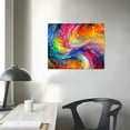 thumbnail image 4 of COMIO Abstract Colorful Wall Art Rainbow Canvas Wall Decor Bright Multicolor Color Blocks Splash Picture Art Modern Contemporary Prints Artwork for Home Living Room Bedroom Office Decoration, 4 of 6
