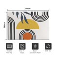 thumbnail image 5 of Bohemian Retro Floral Non-Slip Entryway Door Mat,Boho Indoor Decor Durable Low Plush Door Mat,Washable Welcome Rug for Patio Hallway Home Decor 16x24 Inches, 5 of 7