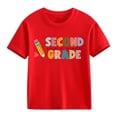 thumbnail image 2 of FDDMis Fitted Tops Girls Tops Size 10-12 Tshirts T-shirts Baby Girls Clothes Teen Junior Girls, Red 8-9 Years, 2 of 7