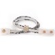 thumbnail image 3 of Accesorios de joyería de pulsera con botón a presión multicapa de búho de diamantes de imitación de moda (blanco), 3 of 3