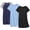 Black/Navy Blue/Blue Stars, variant on Nightgowns for Women Cotton Night Gown 3 Pack Sleep Shirts Short Sleeve Nightshirt Soft Sleepwear Nightdress