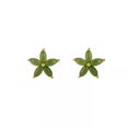 thumbnail image 5 of K-KED Real 925 Sterling Silver Stud Women Natural Jade Jasper Star Flower Earrings, 5 of 6