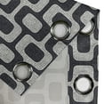 thumbnail image 4 of Ambesonne Abstract Grommet Curtain, Modern Pavement Mosaic, 50" x 108", Black Pale Grey White, 4 of 6