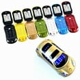thumbnail image 2 of Flip Push Button Mobile Phone Children Mini Cute Car Shape Mobile Phone Dual SIM Camera Alarm Low Radiation, 2 of 6