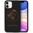 thumbnail image 1 of Case Yard Wooden Case for iPhone-12-Mini Soft TPU Silicone cover Slim Fit Shockproof Wood Protective Phone Cover for Girls Boys Men and Women Supports Wireless Charging Sagittarius Sign Design, 1 of 7