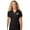 Black, variant on Womens Pastel Bowling Arch Moisture-Wicking Polo Shirt, Extra-Small Atomic Blue