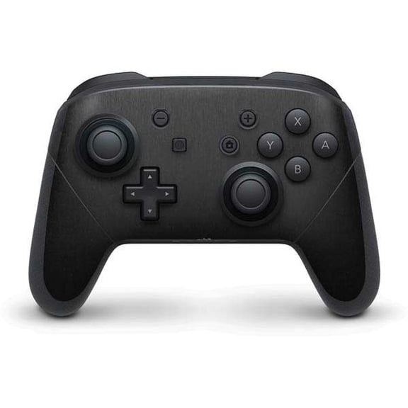 Skinit Black Brushed Steel Texture Nintendo Switch Pro Controller Skin