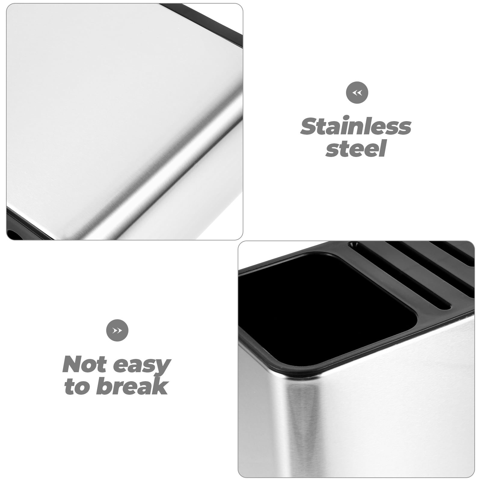 UPGRATOR 1Pack Kitchen Utensil Holder Stainless Steel For Cooking Utensils And Knife Storage In Minimalist Design