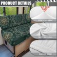 thumbnail image 6 of FOR U DESIGNS Boho Mandala Green Pattern 2 Pack RV Dinette Cushion Covers Washable Camper Cushion Slipcover Scratch-Resistant Sofa Chair Cover Camper Seat Covers Dinette Booth, 6 of 7