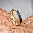 thumbnail image 4 of EOEMY 6mm Black/Blue/Green Band Women'S Stainless Steel Engagement Gold Ring Size 5-11, 4 of 4