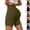 27# Army Green, variant on Biker Shorts Women Tummy Control Butt Lifting Athletic Yoga Shorts with Pockets High Waist Gym Cargo Short Leggings Army Green L