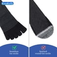 thumbnail image 3 of KWUKOTY 4 Pairs COOLMAX CORE Lightweight Sport Toe Running Quarter Socks, 3 of 6