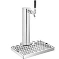 thumbnail image 3 of KFFKFF Single Tap Kegerator Conversion Kit, Stainless Steel Beer Tower with Dual Gauge CGA320 Regulator, D-System Keg Coupler, and Beer Drip Tray for Home Parties, 3 of 3