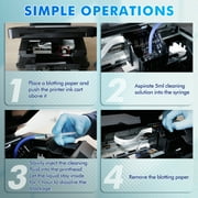 KOALA PAPER Printhead Cleaning Kit 120ML, Universal Nozzle Cleaner, Print Head Solutions Flush for HP, Canon, Epsn. Desktop Inkjet Printers
