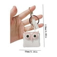 thumbnail image 3 of LACKUST Tassel Owl Bag Keychain,Clearance Keychains Rings for Keys for Men Women for Car,Cute Purse Accessory,White, 3 of 3