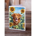 thumbnail image 2 of Nova Scotia Duck Toller in Sunflowers Greeting Cards Pack of 8 7 in x 5 in, 2 of 3