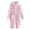 Pink, variant on Elainilye Fashion Robe For Women Loose Coral Velvet Long Pajama Loungewear Winter Thickened Flannel Homewear Bathrobe,Purple