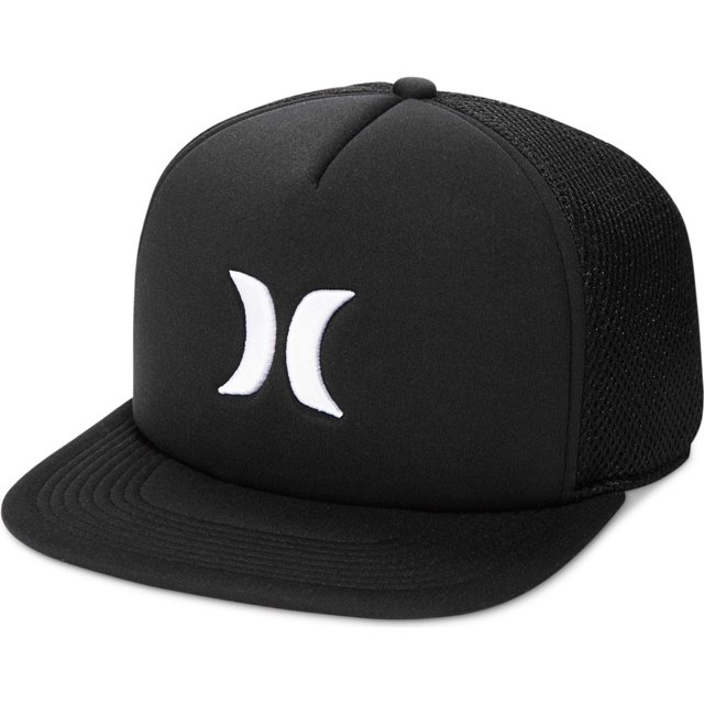 Hurley - Gorra de béisbol de malla para hombre, color negro, talla única Hurley Gorra de beisbol