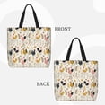 thumbnail image 2 of Disketp Cartoon Chickens Bolsa Tote de Lona para Mujer, Bolso de Hombro y Cruzado con Cierre de Cremallera, 2 of 6
