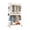 White, variant on Sailvan Heavy Duty Clothing Rack with 3 Tier Adjustable Shelves, Double Rod Rolling Garment Rack, Small Space Freestanding Closet Wardrobe 16.54"D x 35.43"W x 80.71"H,Gray