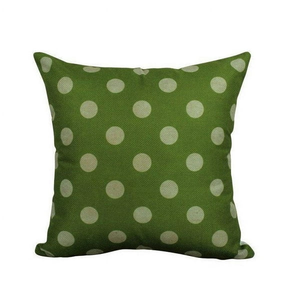 Green and white Polka Dots | Pillow Cover | Solid Accent Pillows | Polka Dot Pillow | Best Place for Throw Pillows | Green Throw Pillows