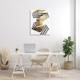 thumbnail image 3 of Stupell Industries Alternating Striped Ribbon Abstract Painting Gallery Wrapped Canvas Art Print Wall Art, 30 x 40, 3 of 8