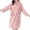 001 Pink, variant on Long Sleeve Bathrobe for Women Velvet Short Robe Cute Lace-Up Nightgown Soft Comfy Absorbent SPA Bath Robes Blue,Free Size
