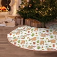 thumbnail image 4 of Salouo Squirrel And Mushroom Christmas Tree Skirt 48" Farmhouse Christmas Decorations Snowman Xmas Tree Skirt Tree Mat for Holiday Party Decor, 4 of 8