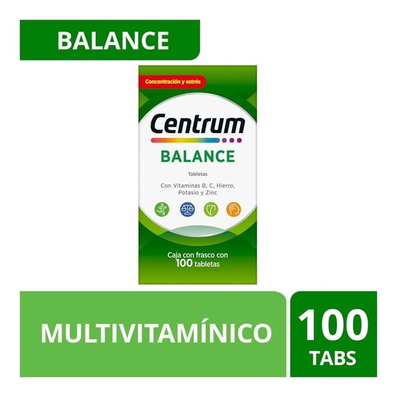 Multivitamínico Centrum Balance 100 tabletas