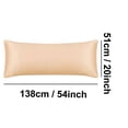 thumbnail image 7 of PiccoCasa 1 Pc Satin Body Pillow Cover Cases Silky Long Pillowcases for Women Queen Champagne, 7 of 7