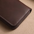 thumbnail image 3 of Estuche para tarjetas de cuero suave, sencillo, de gran capacidad, para múltiples tarjetas, para hombre, delgado, antirrobo, a la moda, 3 of 6
