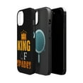 thumbnail image 2 of DistinctInk Tough Case for Apple iPhone 15 PLUS (6.7" Screen), Compatible with MagSafe Charging - King Of Spades, 2 of 6
