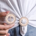 thumbnail image 4 of 2Pcs Personalized T Shirt Clips Scarf Ring Buckles Tee Shirt Decorations, 4 of 8