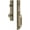 Vintage Brass, variant on Grandeur 842577 Fifth Avenue Solid Brass Rose Keyed Entry Single Cylinder "C" Grip