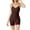 Brown, variant on Workout Jumpsuits for Women Backless Tummy Control Sleeveless Jumpsuits Backless Scrunch Yoga Romper