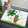 thumbnail image 4 of St. Patrick's Day 2'x3' Washable Rug, Lucky Shamrock Gnomes Flowers Leaves Green Non-Slip Soft Doormat Area Rugs for Entrance Bathroom Bedsides, Carpet for Kitchen Bedroom, Entryway Floor Mat, 4 of 9