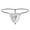 Silver, variant on GDREDA Lingerie Sexy Set Mens T Shaped Pants Leather Double Open Cut Underwear Color Matching Mesh Low Waisted Underwear Black,S