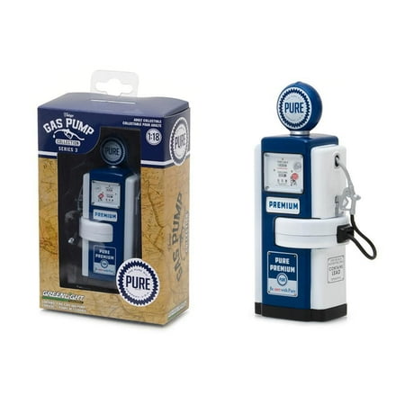 Vintage Iii Series - 1948 Wayne 100-A Gas Pump Pure Oil Pure Premium Be Sure With Pure Gas Pump Replica Vintage Gas Pump Series 3 1-18 Diecast Model