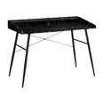 thumbnail image 2 of 47.25" Long Black Computer Desk | Home Office Laptop Work and Storage | Tapered Angled Legs for Stability, 2 of 3