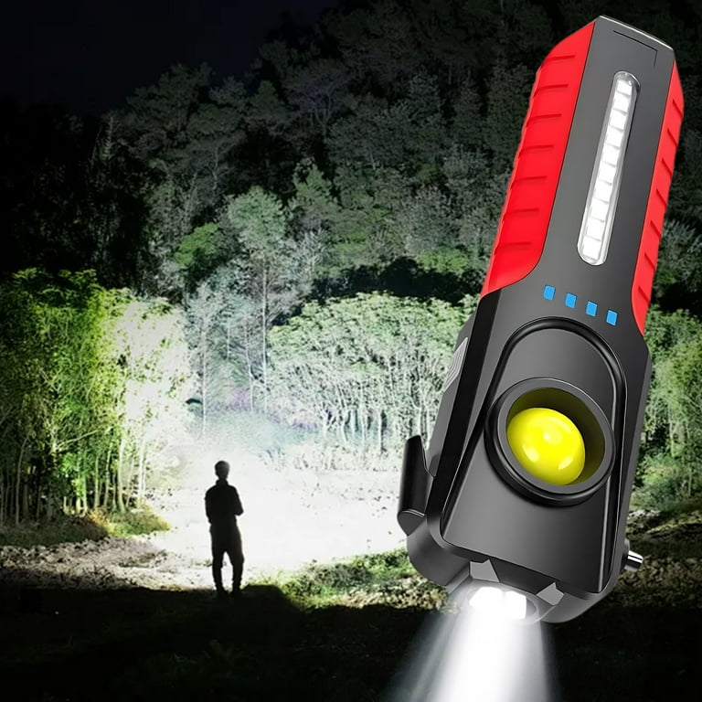 car mounted rechargeable flashlight Heavy Duty Mount Three adjustable brightness modes let you tailor the light intensity for every environment 1800 Lumen Rechargeable Waterproof Tactical