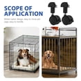 thumbnail image 3 of 2 Pcs Roues de Roulettes de Remplacement pour Cage à Animaux, 3 of 8