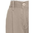 thumbnail image 2 of AKA Boys Pleat-Front Traditonal Fit Back Elastic Cotton Twill Pants, 2 of 2