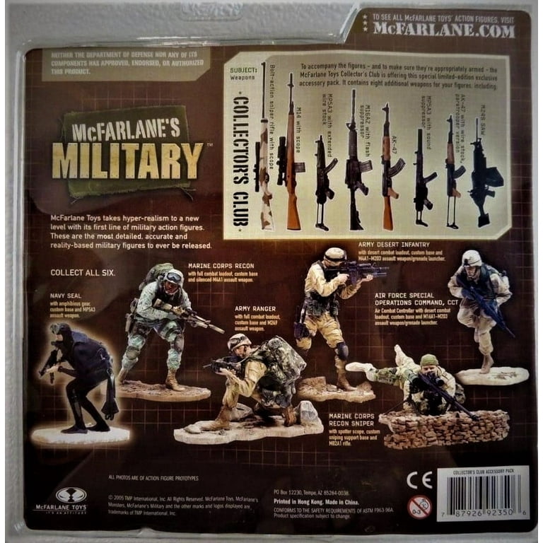 マクファーレン　MILITARY　セット Mcfarlane'S Military Series1 Army Desert Infantry Deluxe