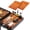 Orange-2Pack, variant on UWMDHRC Silicone Grill Mat Compatible with Blackstone - BBQ Griddle Tools Side Mat with Drip Pad, Griddle Tools Mat for Outdoor Kitchen Countertop, BBQ Grill Accessories Gifts for Men