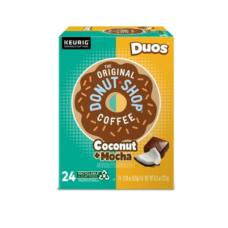 The Original Donut Shop - Duos Coconut + Mocha K-Cup Pods, 24 Count