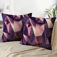 thumbnail image 3 of LALILO Throw Pillow Covers Gold Rose Rose Gold Geometric Metal Cushion Cover 18" x 18", 2 Pack, 3 of 6
