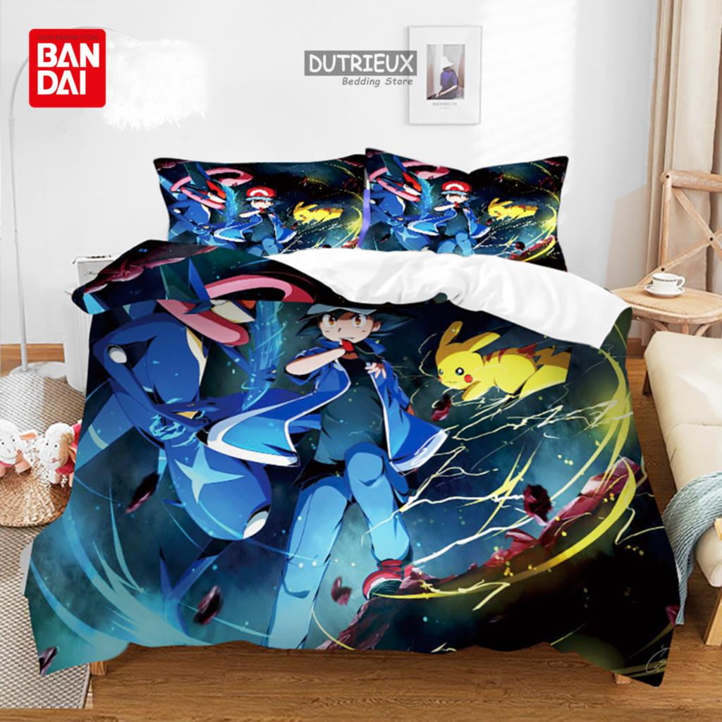 Queen size pokemon bed set hot sale
