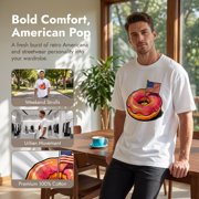 Men's 100% Cotton Short Sleeve Crewneck Graphic T-Shirt, Soft Breathable Moisture Wicking Casual Basic S-3XL